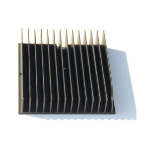 China Black Anodized 6005-T5 Aluminium Heatsink Extrusions , Finished Machining on sale