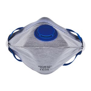 Buy cheap 20pcs Wrapped Flat-fold Respirator Dust Mask with Valves FFP1/FFP2/FFP3 Earloop V-C Design product