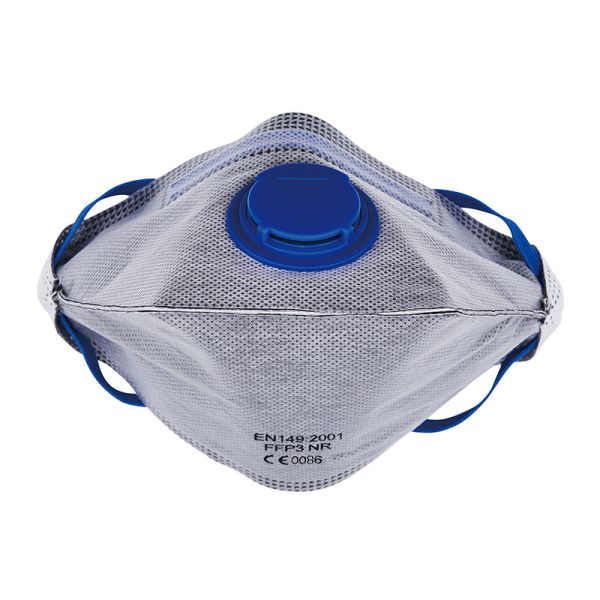 20pcs Wrapped Flat-fold Respirator Dust Mask with Valves FFP1/FFP2/FFP3 Earloop