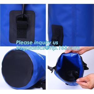 promotion 10L,20L,30L PVC tarpaulin ocean pack floating dry bags with shoulder