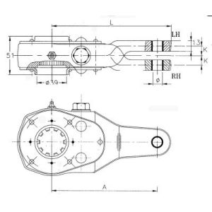 Buy cheap 1501311 high quality b10m slack adjuster of brake system from wholesalers
