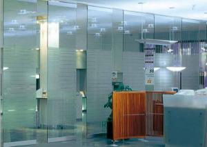 Buy cheap Tempered Glass Partition Wall For Office Room Convenient Operability product