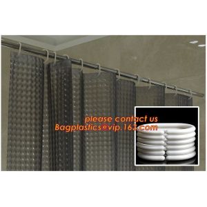 New popular transparent printed peva shower curtain, Polyester Shower Curtain