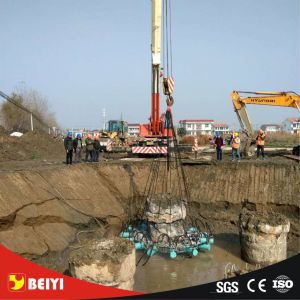 Buy cheap BEIYI BYMK180S hydraulic square pile cutter circular round pile cutter from wholesalers