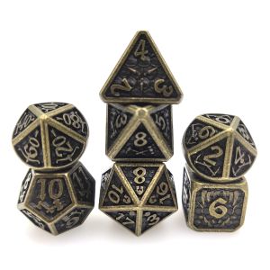 Buy cheap Tabletop Gaming Dice Set Polyhedral Wear Resistant Metal Mini Dice Metal Antiwear For Yellow from wholesalers