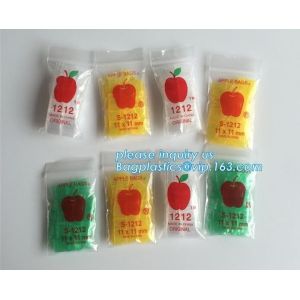 1515 mini apple Zip lockk bags, apple baggies printed mini Zip lockk bag with