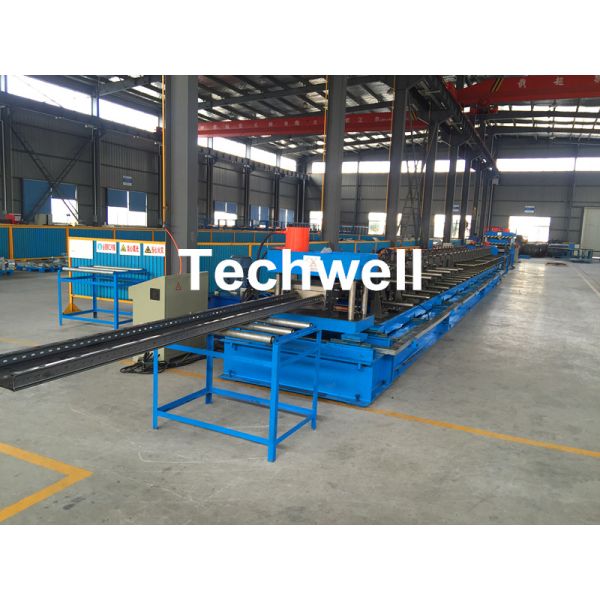 Steel Ladder Cable Tray System Roll Forming Machine With Auto Size Changing