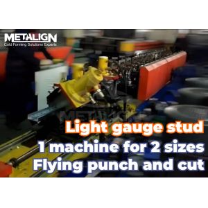 Buy cheap C Shaped Stud Profiles Drywall Roll Forming Machine Line With Continuous Punching And Cutting from wholesalers