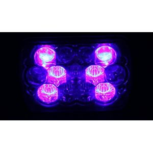 7 inch 5D Square LED work Lights white color with High / Low Beam 15pcs*3w