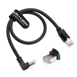 Alvin's Cables Cat6 Shielded RJ45 Cable 32.8ft Down Angle for PLC Robotics