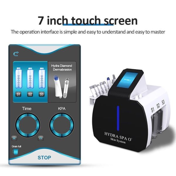 Hydra Dermabrasion Machine 200W Diamond Peeling Microdermabrasion Machine 8 In 1