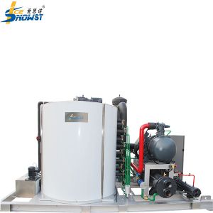 Buy cheap 25Ton Concrete Cooling Freshwater Flake Ice Machine With Bin from wholesalers