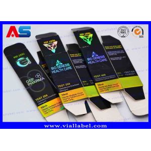 Silver Holographic 10ml Vial Boxes Custom Pharmaceutical Small Cardboard Boxes