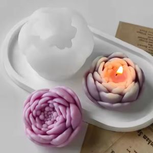 Buy cheap 2-Pack Peony Silicone Molds for Candles Soap Resin Christmas White from wholesalers