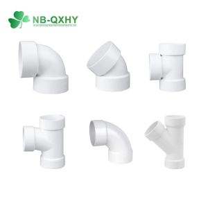 QX PVC Drainage Pipe Fittings with ASTM D2665 Standard Compatibility