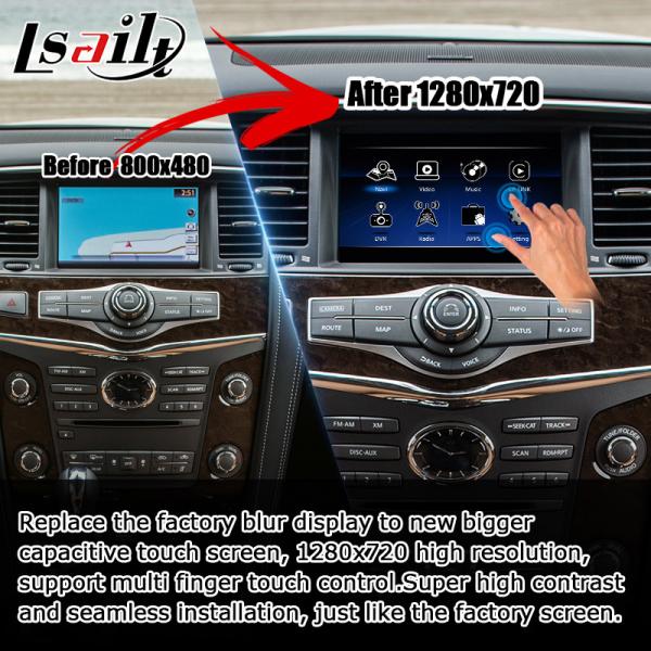 Buy cheap Infiniti QX80 QX56 Z62 carplay android auto multi finger HD touch screen upgarde IT08 from wholesalers