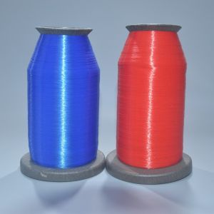 Buy cheap 120D 0.12mm Polyamide Yarn Blue Color Invisible Embroidery Thread product