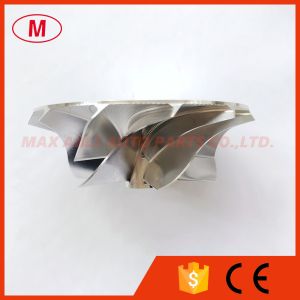 Buy cheap TD04HL reverse 47.00/66.00mm 6+6 blades high performance turbo Milling/aluminum 2618/billet compressor wheel from wholesalers