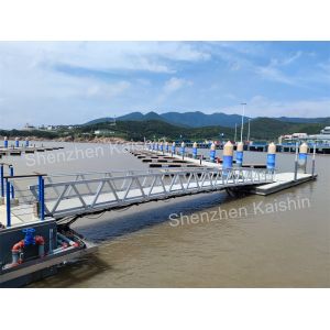 Buy cheap WPC Decking Floating Dock Gangway 500mm Aluminum Marine Dock Ramps from wholesalers
