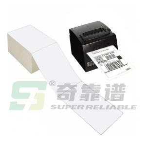 Buy cheap Fanfold Direct Thermal Labels White Mailing Postage Labels, Perforated, product