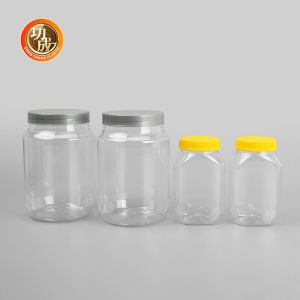 Buy cheap Large Transparent Plastic Jam Bottle Candy Plastic Screw Top Containers from wholesalers
