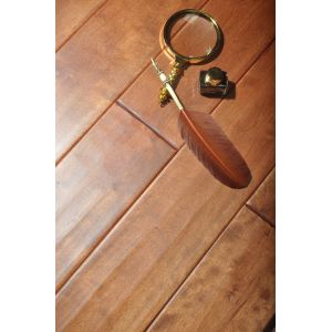 Buy cheap Birch Solid Flooring .handscraped Surface,UV lacquer product