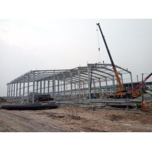 Buy cheap Prefabricated Metal Warehouse Building Heavy Load Steel Shed Construction from wholesalers