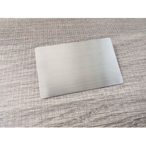 Buy cheap 85x54mm Silver Brushed N-tage216 Nfc Metal Card 2cm Reading Distance from wholesalers