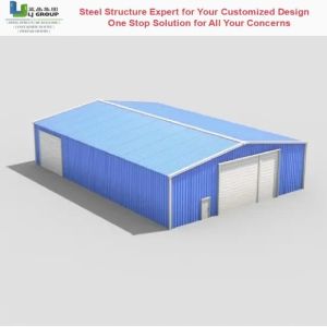 Buy cheap Q355 Prefabricated Steel Warehouse Building with Fireproof Design from wholesalers