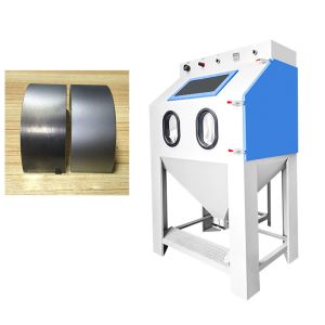 Buy cheap Automatic Vertical Sandblast Cabinet Industrial Sandblasting Machine from wholesalers