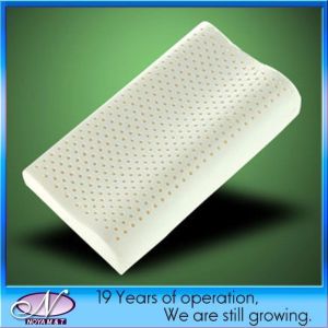 48*28*7/9cm Woven Fabric Talalay Latex Wave Pillow for Soft and Supportive Sleep
