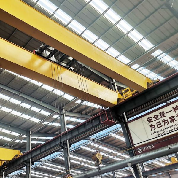 Quality Light Duty Double Girder Beams Bridge Crane With Hoist for sale