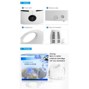 Oil free Compressor Nebulizer Machine with Reusable Kits , Quiet Handy Type
