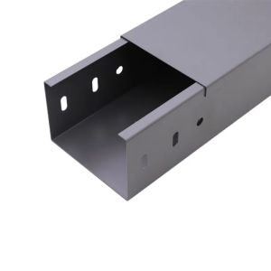 Customized Length Fire Resistance Solid Through Cable Tray With Ventilation