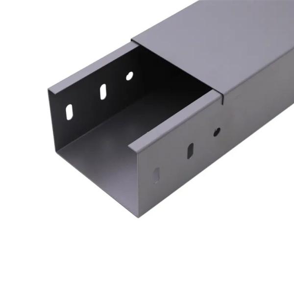 Customized Length Fire Resistance Solid Through Cable Tray With Ventilation