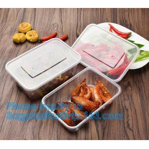 Buy cheap 28oz Rectangular single-use Salad box manufacturer,Eco-friendly OPS Transparent Plastic Salad Container Wedding Disposab from wholesalers