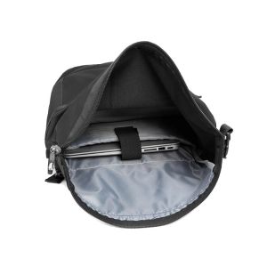 Buy cheap Portable RPET Backpack Multi Purpose Black Roll Top Backpack product
