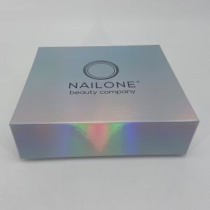 Buy cheap Custom Printed Deluxe Holographic Rigid Foldable Magnetic Closure Gift Cosmetics Packaging Paper Box from wholesalers