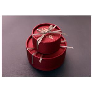 Custom Logo Recyclable Truffle Packaging Round Cardboard Chocolate Box Favors