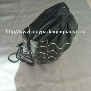 Buy cheap Waterproof Single Drawstring Shoulder Bag With Color Printing Logo / Clothing Backpack Bag from wholesalers