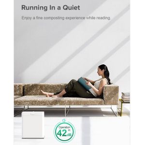 Electric Automatic Compost Bin Customized White With Sound Insulation