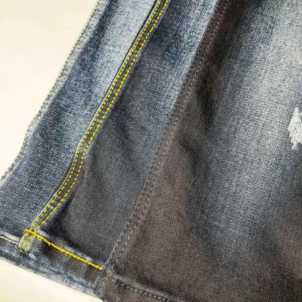 Quality OEM Stretch Washed Cotton Spandex Denim Blue Fabric for sale