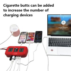 Buy cheap Customized Support SZSSTH Universal Socket Portable 12V 220V 2 AC Outlets 2USB 200W GaN PD Fast Charger Car Power Inverter from wholesalers