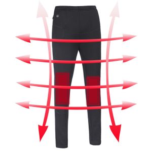 Buy cheap 2 Heat Zones Heated Thermal Pants Elastic Waist Quick Dry from wholesalers