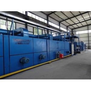 1800mm - 6000mm Fabric Finishing Machine Latex Backing And Hot Setting 30m/Min