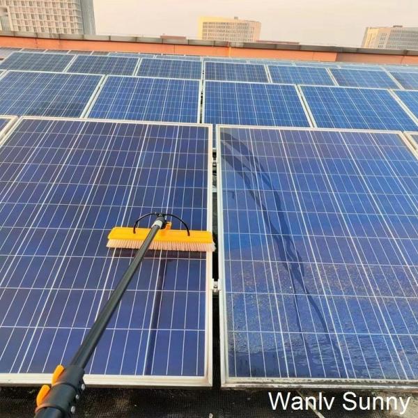 Buy cheap Manual Solar Panel Cleaning Brush for Customized Cleaning of PV Arrays on Rooftop from wholesalers