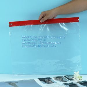 Buy cheap Zipper Pouch Bags, Clear Waterproof Document Bag, Assorted Color File Pockets, Large Capacity Plastic File Jackets, Multipurpose For Travel School from wholesalers