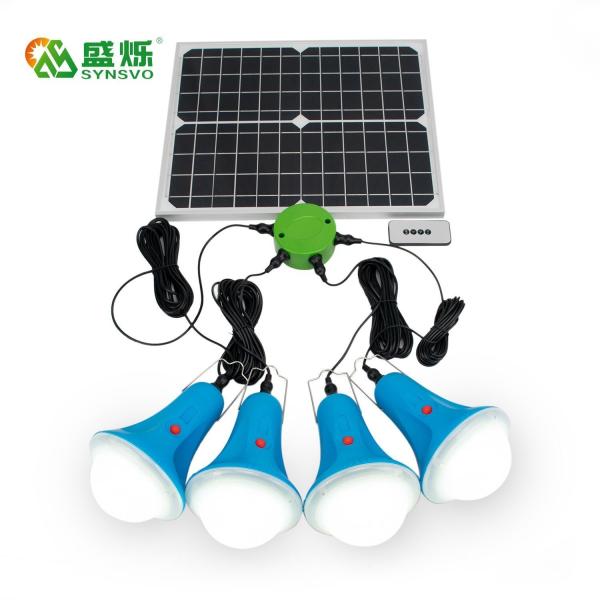 Buy cheap CCC 50000 Hours 435Lum 12V Solar Lighting Kit With Remote Control Mini Solar Panel Battery Lighting Power System from wholesalers