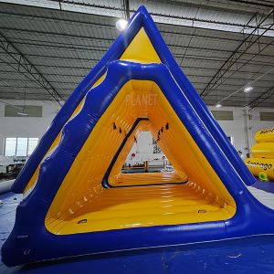 China High Quality Inflatable Water Triangle Slide Inflatable Floating Lake Slide on sale