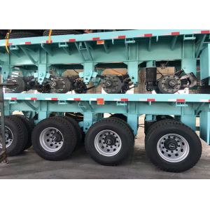 Buy cheap 3 Axle Flatbed Semi Trailer 40ft Double Tires / Single Tires Container Trailer from wholesalers